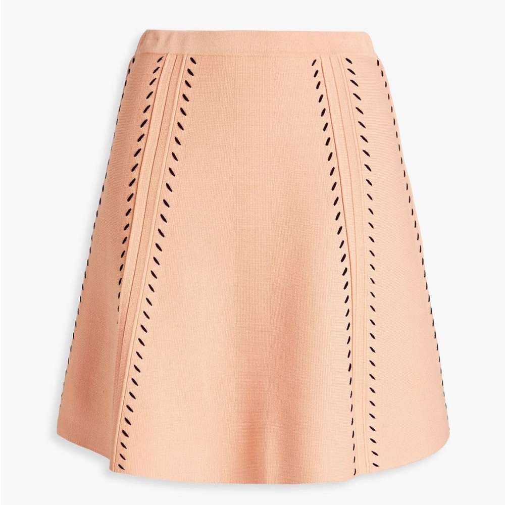 NWT Sandro pointelle-knit mini skirt